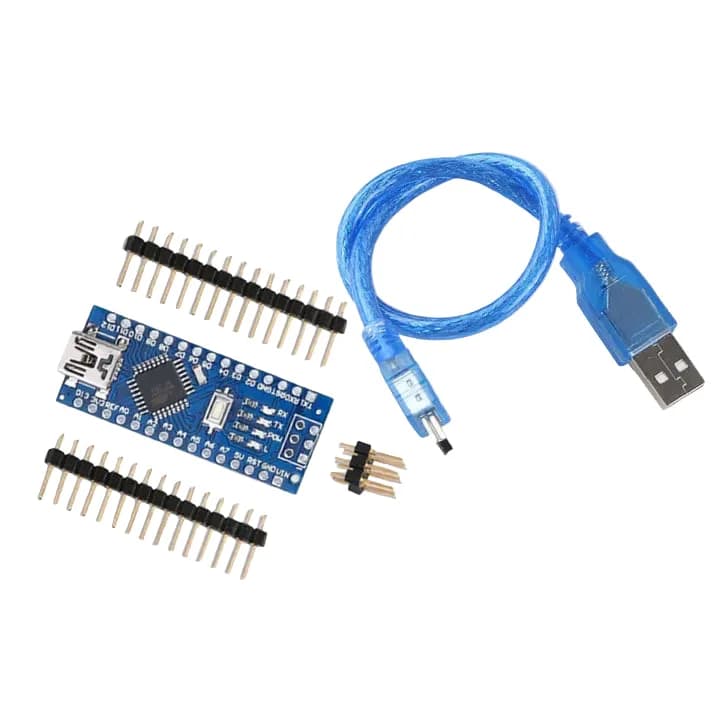Nano ATmega328P CH340G Непаянный на базе Arduino® с кабелем