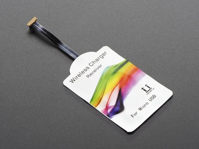Универсальный модуль беспроводной зарядки Qi — передний разъем MicroUSB, 60 мм