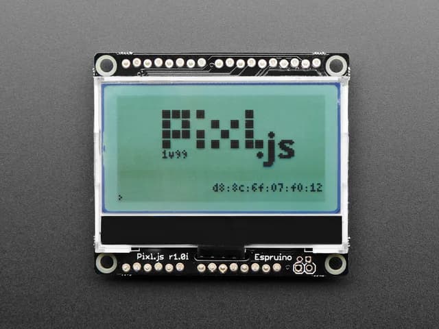 Espruino Pixl.js - Микроконтроллер Javascript с ЖК-дисплеем