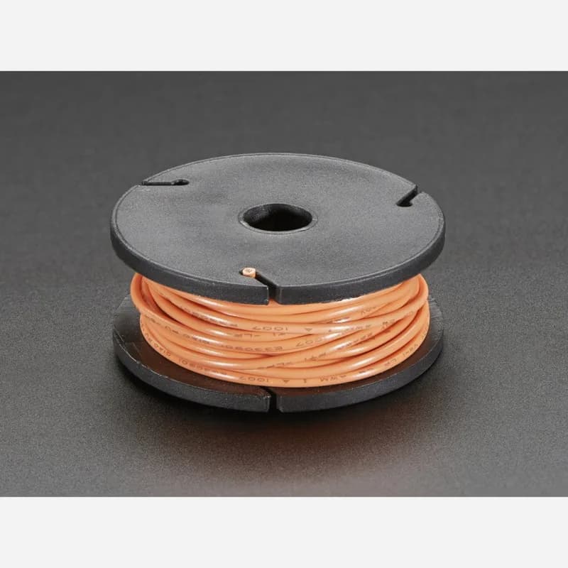 Катушка с многожильным проводом — 25 футов — 22AWG — оранжевая