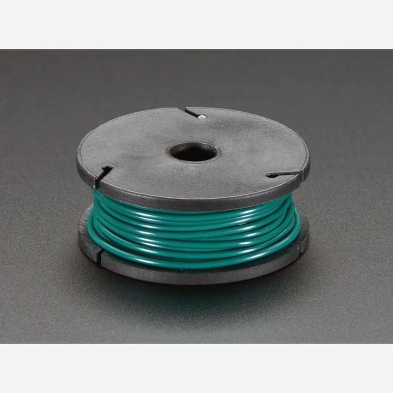 Катушка с твердым сердечником - 25 футов - 22AWG - зеленая
