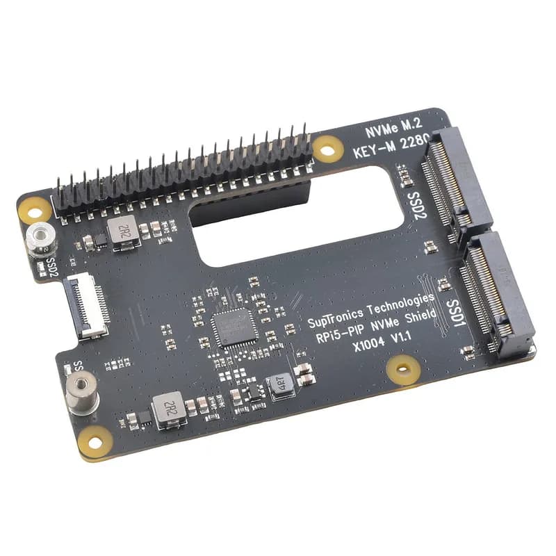 Надстройка SupTronics X1004 Dual NVMe для Raspberry Pi 5