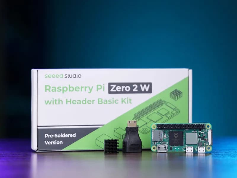 Seeed Studio Raspberry Pi Zero 2 Вт с базовым комплектом разъема (предварительно припаянный)