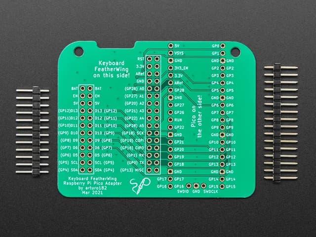 Адаптер Raspberry Pi Pico для клавиатуры FeatherWing