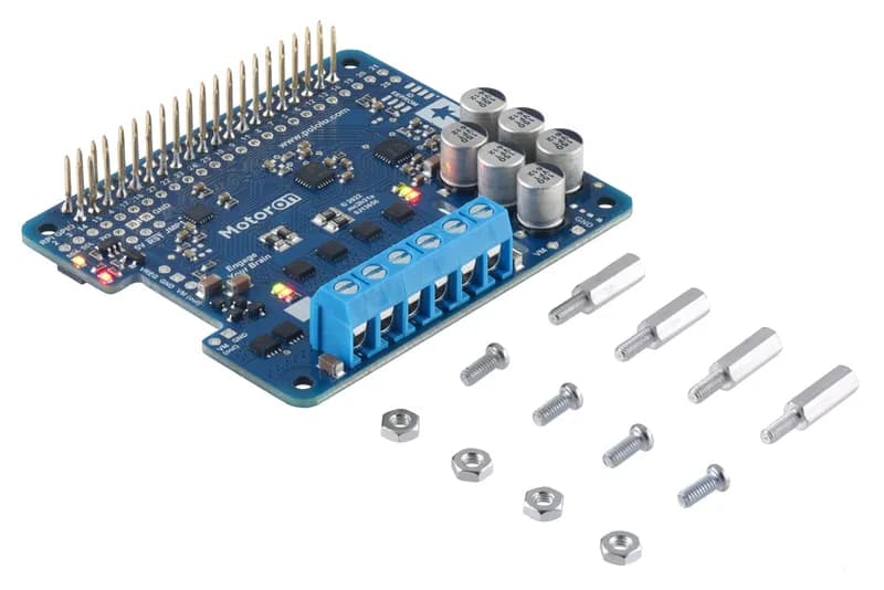 Motoron M2H18v18 Двойной мощный контроллер двигателя для Raspberry Pi (припаянные разъемы)