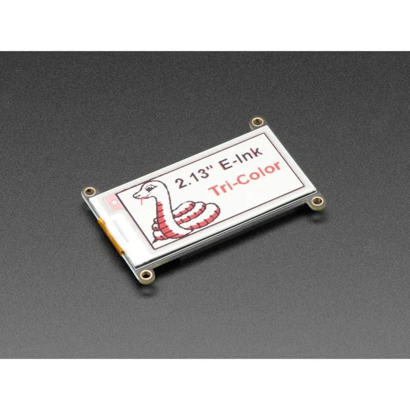 Adafruit 2.13 Трехцветный дисплей для электронных чернил / электронной бумаги FeatherWing — красный, черный, белый