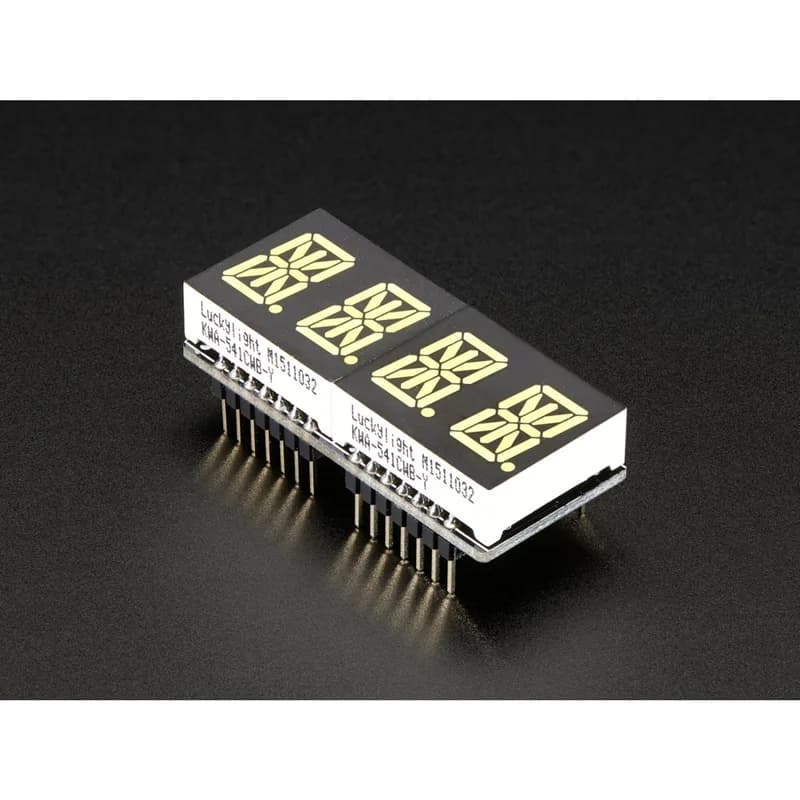 Adafruit 0,54 Quad Буквенно-цифровой дисплей FeatherWing - Белый