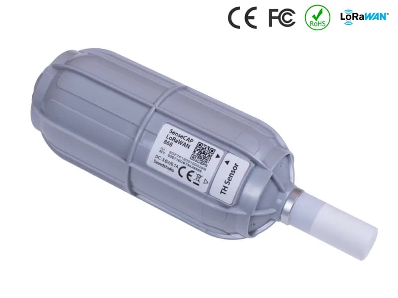 Беспроводной датчик температуры и влажности воздуха SenseCAP — LoRaWAN EU868MHz