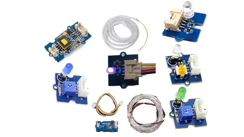 Комплект световых модулей Grove (8) для Microbit и Arduino