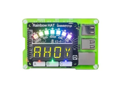 Pimoroni — Rainbow HAT для Android Things™ и Raspberry Pi — датчики, входы и дисплеи