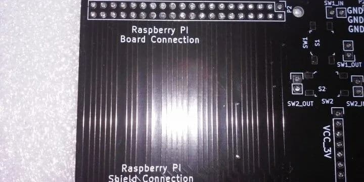 Прототип платы Raspberry PI для щитов