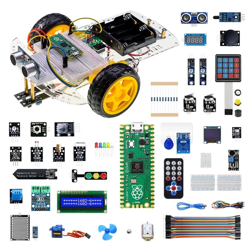 Расширенный комплект Elecrow Raspberry Pi Pico с 32 модулями и 32 уроками проекта