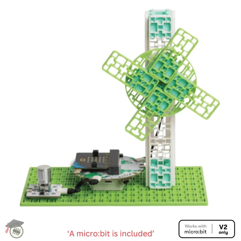 Комплект ветряной турбины с Microbit v2