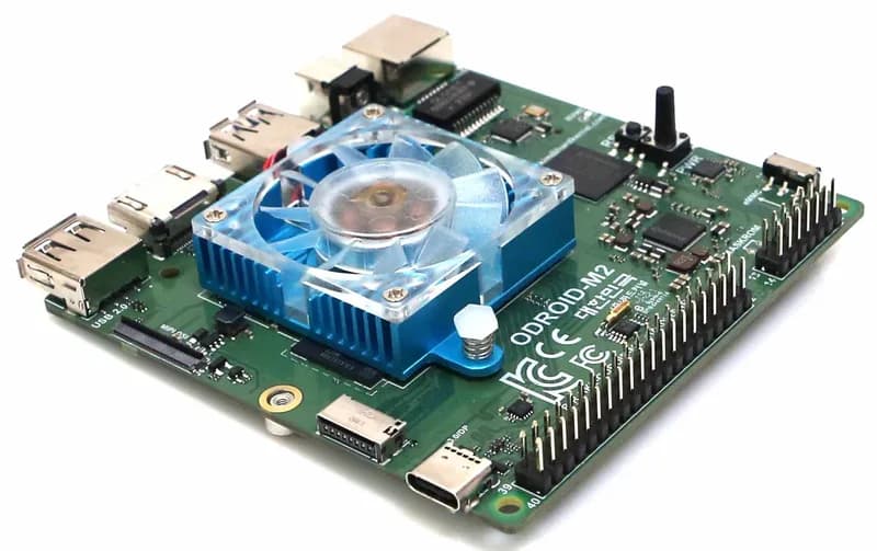 ODROID-M2 с чехлом, 64 ГБ eMMC в комплекте