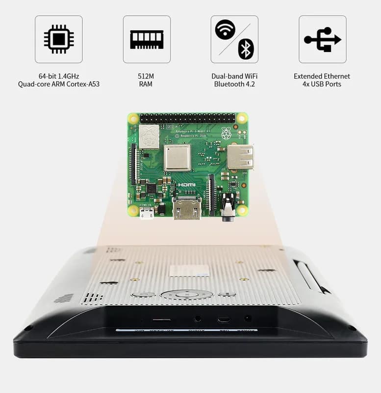 Waveshare 17554 - 13,3-дюймовый дисплей Magic Mirror с Raspberry Pi 3 A+