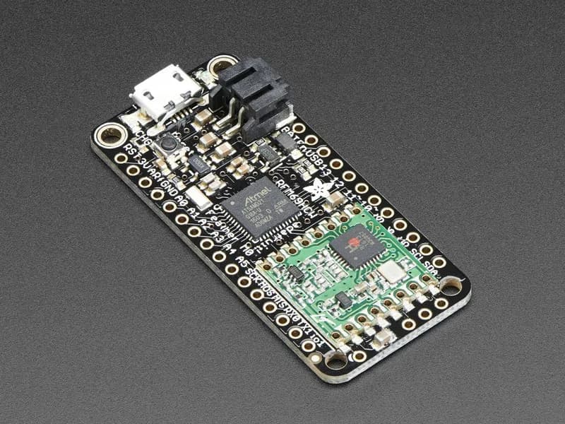 Пакетная радиосвязь Adafruit Feather M0 RFM69 - 433 МГц