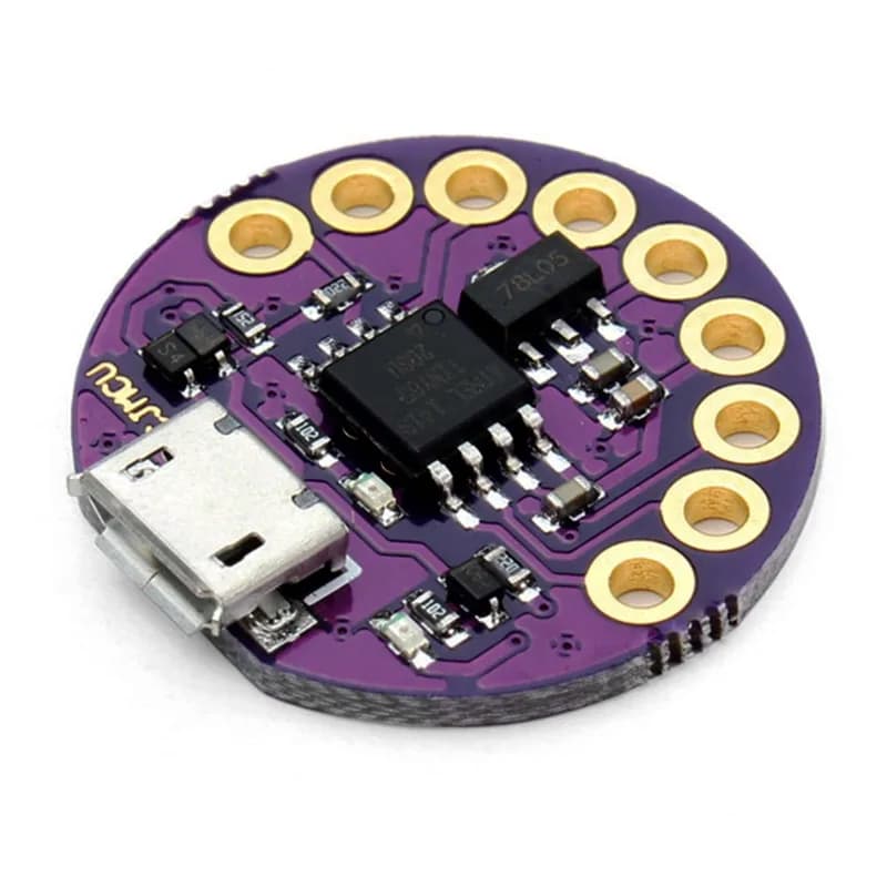 E-Textiles LilyTiny Совместимая плата ATTiny