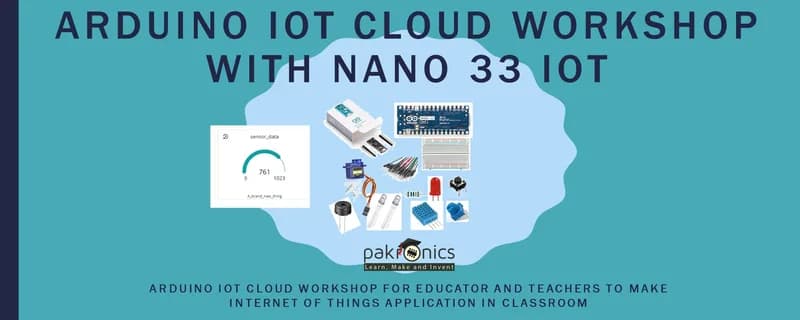 Облачная мастерская Pakronics Arduino IoT с Nano 33 IoT