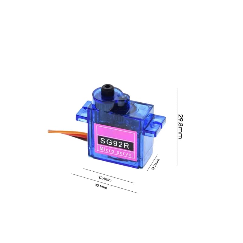 SG92R SG90 Micro 9g Сервопривод, нейлоновые шестерни из углеродного волокна для радиоуправляемой модели, детали вертолета для аэромоделирования
Характеристики