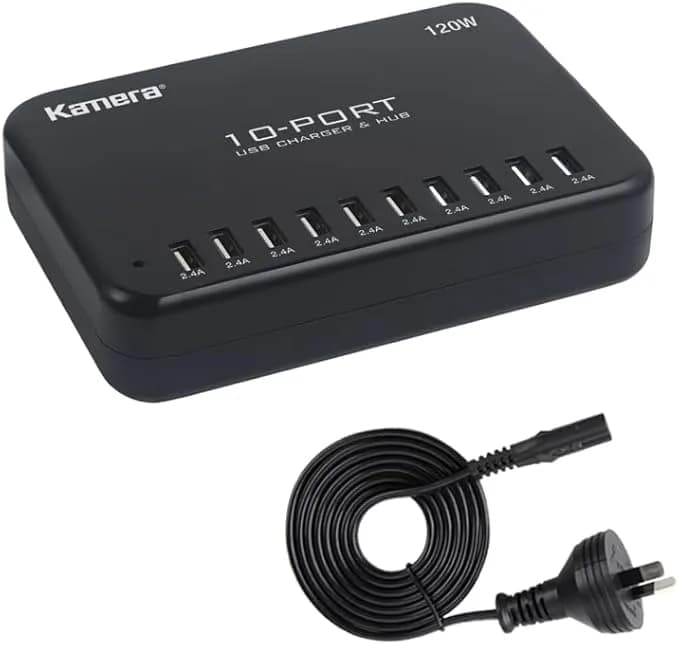 Настольное зарядное устройство USB, 10 портов, 24 А/120 Вт