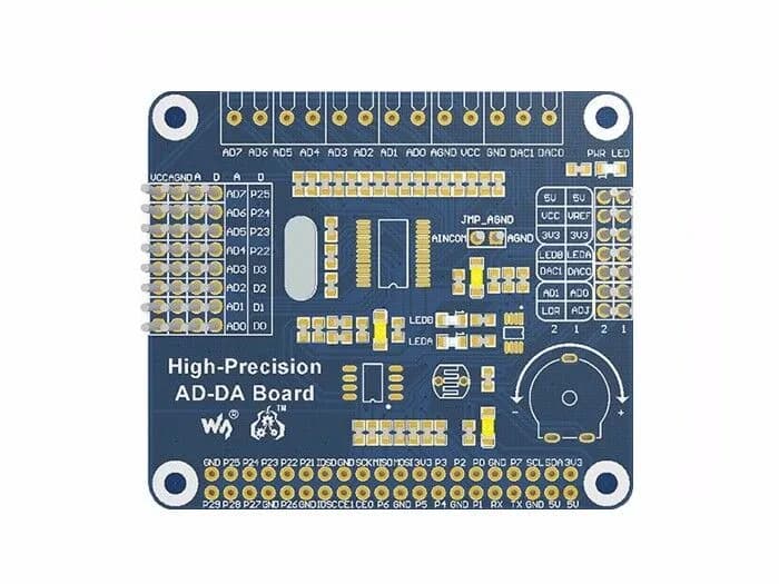Высокоточная плата AD/DA Raspberry Pi