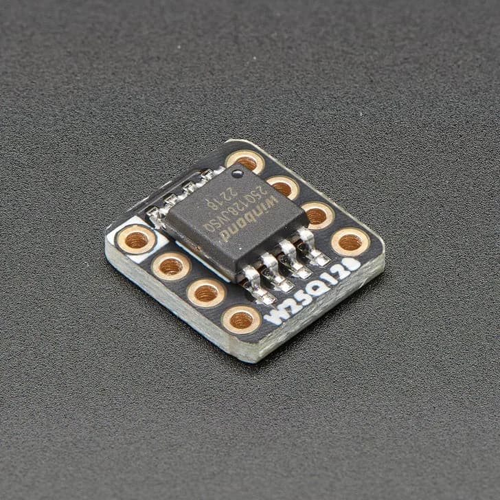 Коммутационная плата Adafruit QSPI DIP — W25Q128 — 128 Мбит, 16 МБ — W25Q128JVSSIQ