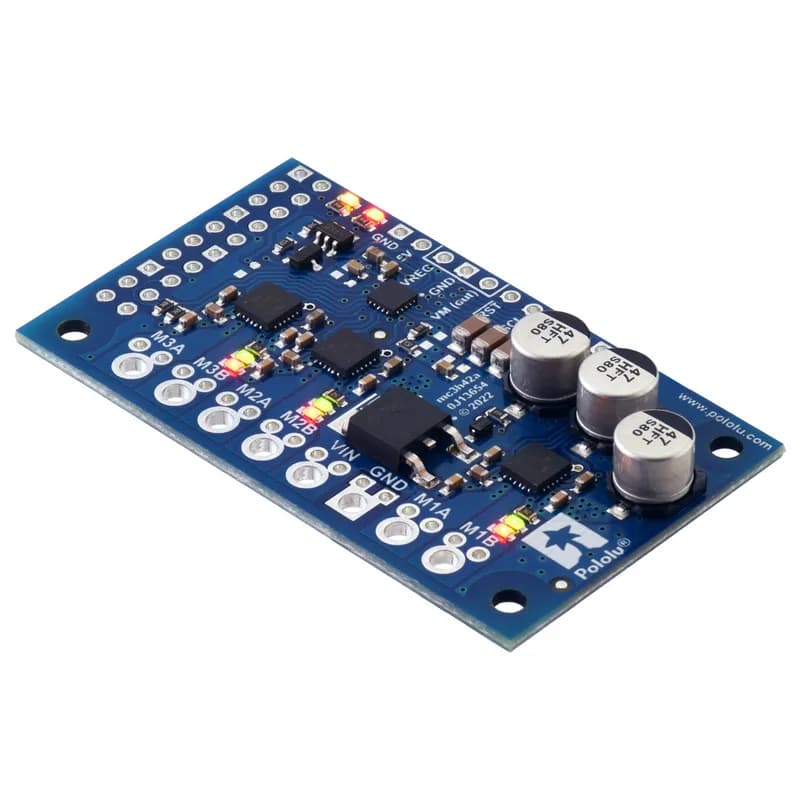 Комплект трехмоторного контроллера Motoron M3H256 для Raspberry Pi