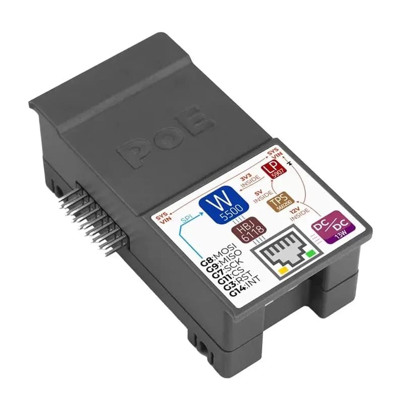 PoE-модуль для StamPLC (W5500)