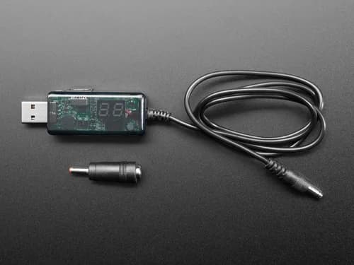 Усилительный кабель постоянного тока USB — 5,5 мм/2,1 мм — выход 9 В или 12 В