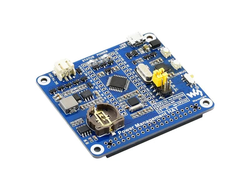 Шляпа управления питанием для Raspberry Pi, встроенного микроконтроллера Arduino и RTC
