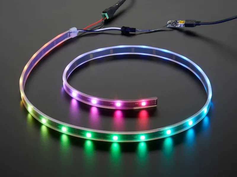 Стартовый пакет светодиодных лент Adafruit NeoPixel — 30 светодиодных метров — черный
