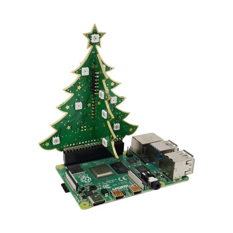 3D RGB Рождественская елка для Raspberry Pi