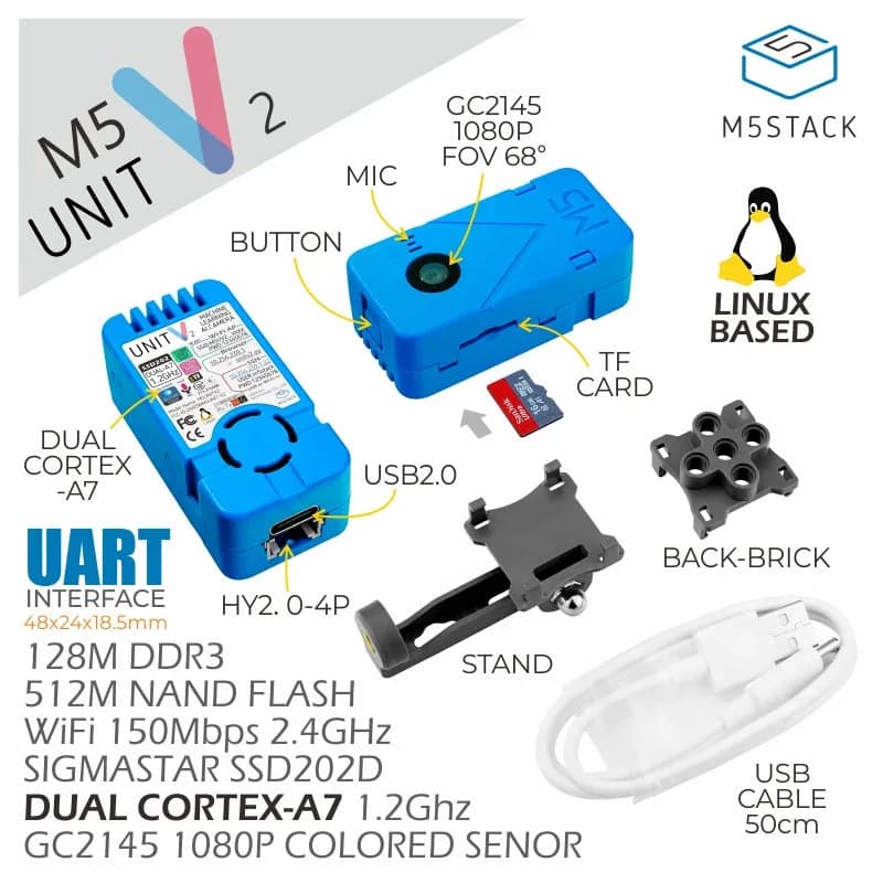 M5Stack UnitV2 AI SSD202D