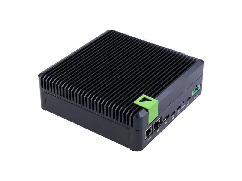 reComputer Industrial J2011 - Безвентиляторное устройство Edge AI с модулем Jetson Xavier NX 8 ГБ, алюминиевый корпус с пассивным охлаждением, 2xRJ45 GbE, 1xRS232/RS-422/RS-485, 4xDI/DO, 1xCAN, 3xUSB3.2, предустановленная система JetPack