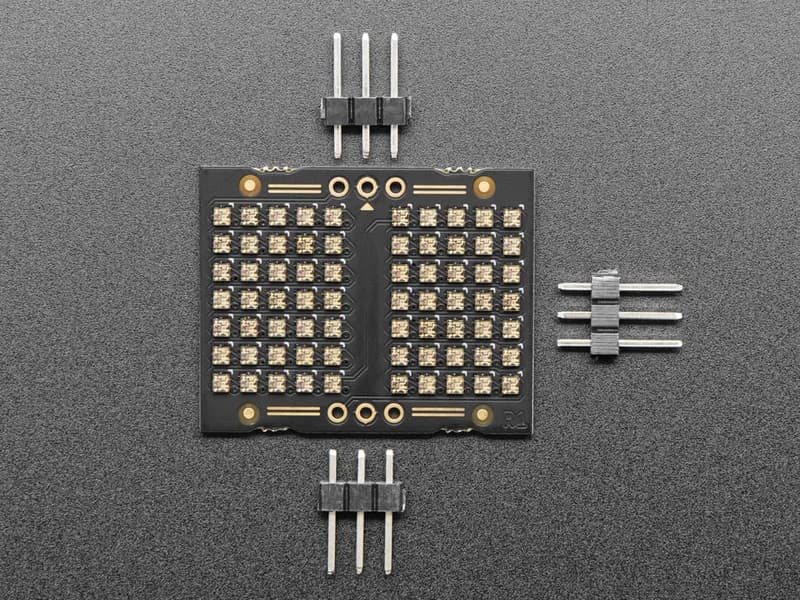 Pixie Chroma — цепной светодиодный матричный RGB-дисплей 5x7 для Arduino от Lixie Labs