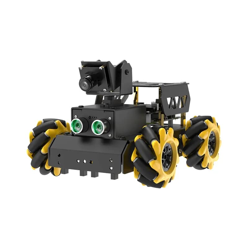 Hiwonder TurboPi Raspberry Pi Robot Car ROS2 с колесами Mecanum, искусственным зрением и отслеживанием, мультимодальной большой моделью искусственного интеллекта ChatGPT / Gemini / Grok / Llama и голосовым взаимодействием