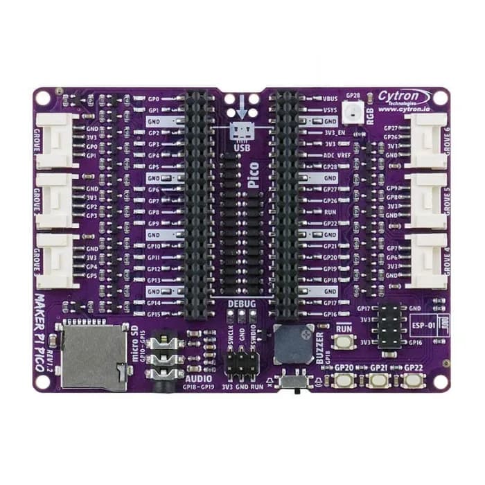 Базовая плата разработки Cytron Maker Pi Pico для Raspberry Pi (без Pico)