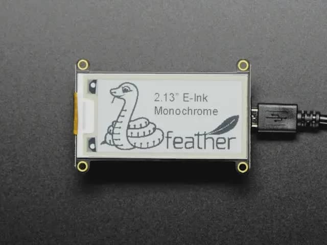 Adafruit 2,13-дюймовый монохромный дисплей eInk/ePaper FeatherWing