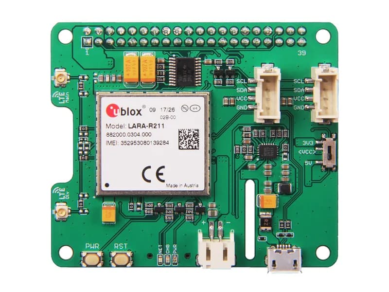 LTE Cat 1 Pi HAT (Европа)