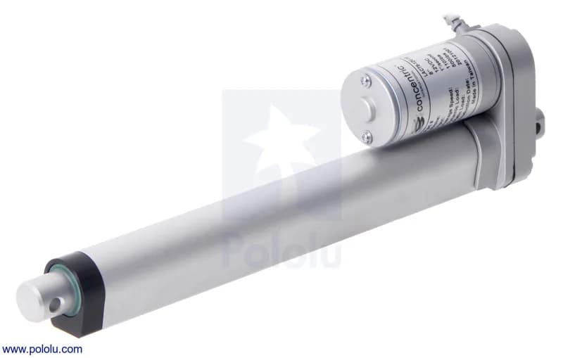 Glideforce LACT8-12V-10 Линейный привод для легких условий эксплуатации: 25 кгс, ход 8 дюймов (используемый 7,8 дюйма), 1,1 дюйма/с, 12 В