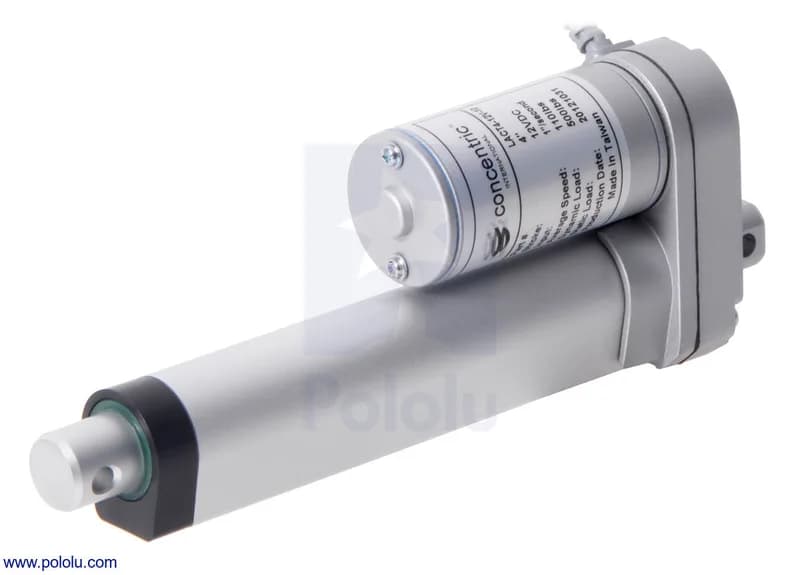 Glideforce GF23-120504-1-65 Высокоскоростной линейный привод LD: 12 кгс, ход 4 дюйма (используемый 3,9 дюйма), 3,3 дюйма/с, 12 В