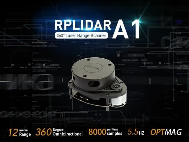 Комплект лазерного сканера RPLiDAR A1M8-R6 360° — дальность 12 м