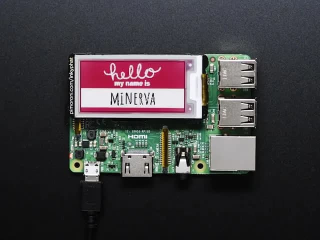 Pimoroni Inky pHAT для Raspberry Pi — 3-цветный дисплей eInk
