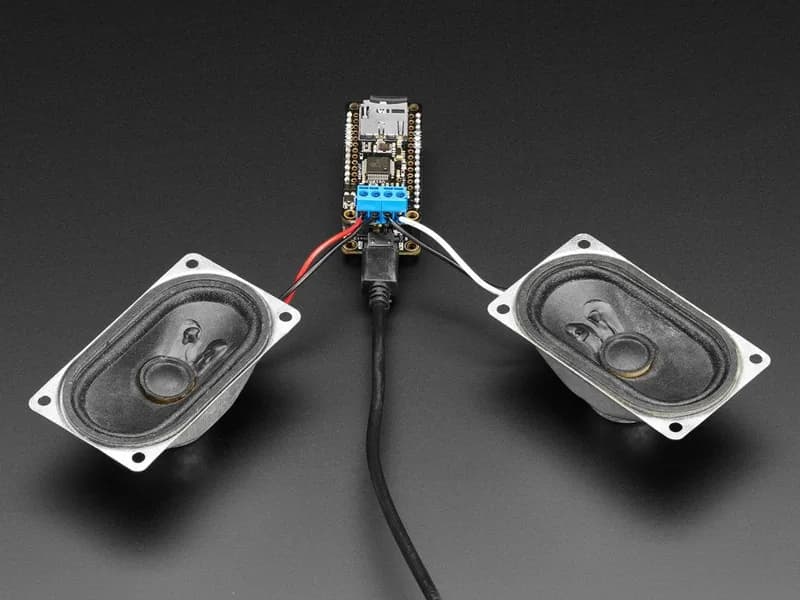 Music Maker FeatherWing с усилителем — MP3 OGG WAV MIDI Synth Player — стереоусилитель 3 Вт