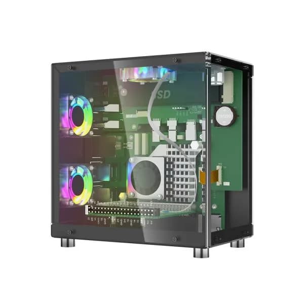 Корпус для мини-ПК Pitower Gen 1 с 1,3-дюймовым OLED-экраном для Raspberry Pi 5