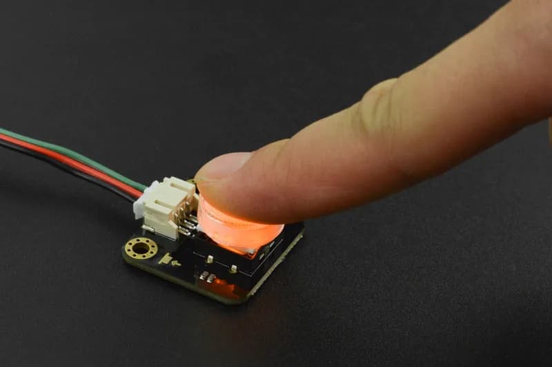 Gravity: Светодиодная кнопка для Arduino/micro:bit (Желтая)