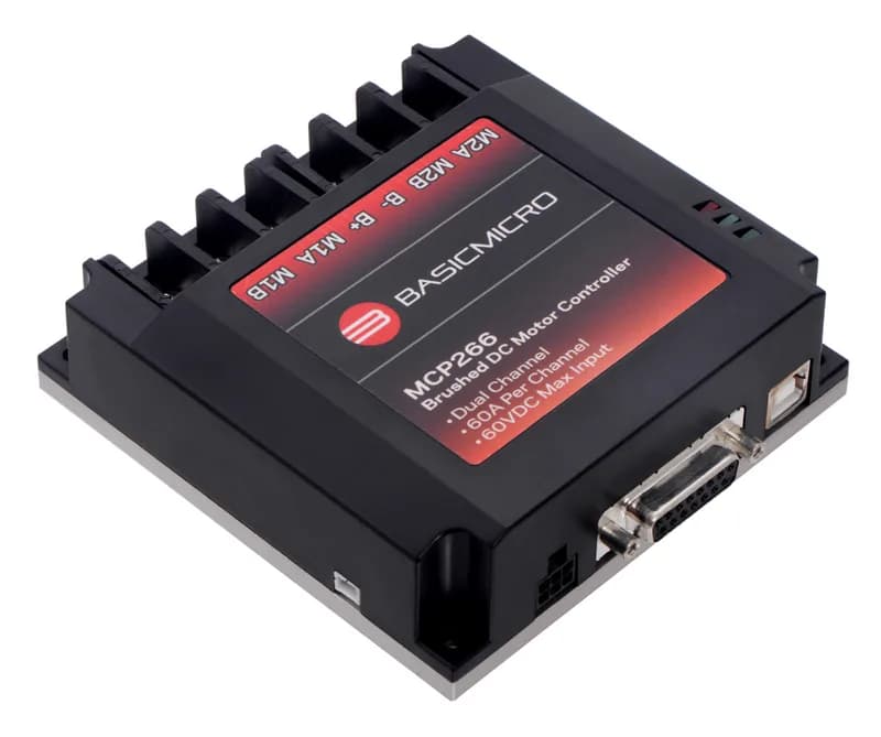 MCP266 Двойной усовершенствованный контроллер двигателя 60 А, 60 В постоянного тока
