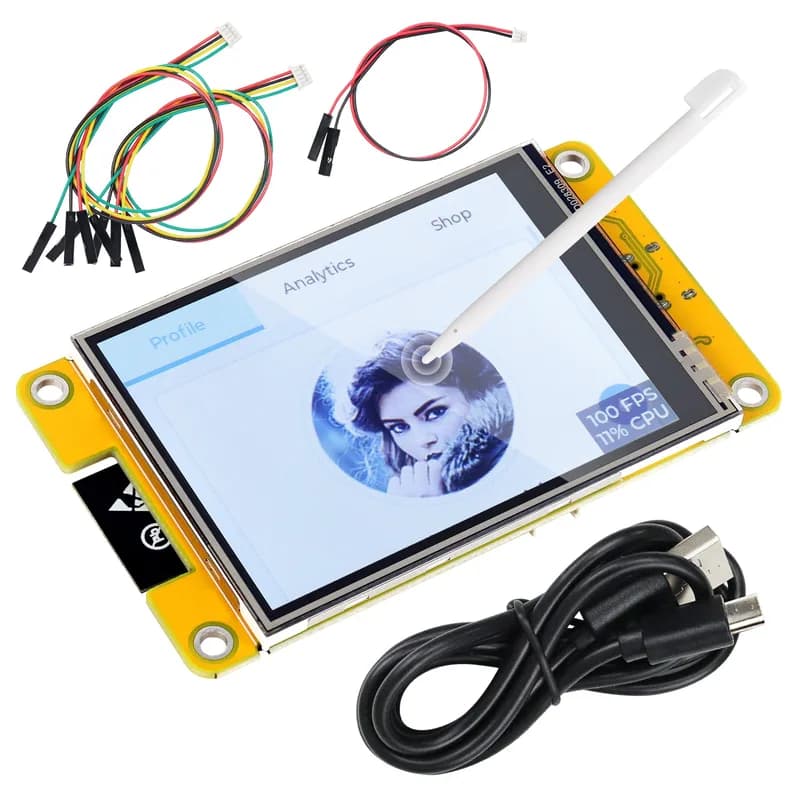 Freenove ESP32 Сенсорный дисплей CYD WiFi BT, 2,8 3,2 3,5 4,0-дюймовый сенсорный экран, двухъядерный 32-битный 240 МГц, пример кода LVGL