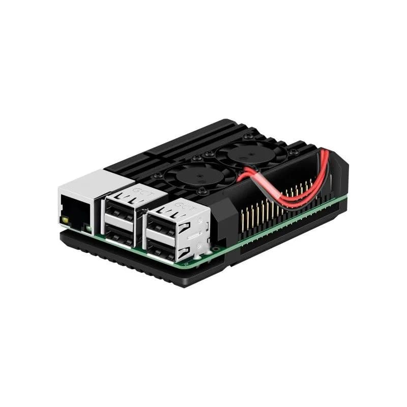 с двойным вентилятором для Raspberry Pi 3B/3B+