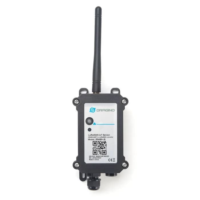 Dragino RS485W-LB-EU868-12 Wasserdichter RS485/UART-zu-LoRaWAN-конвертер с напряжением питания 12 В